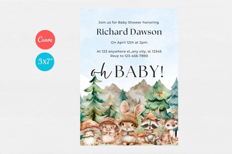 Baby Shower Invitation Template 174
