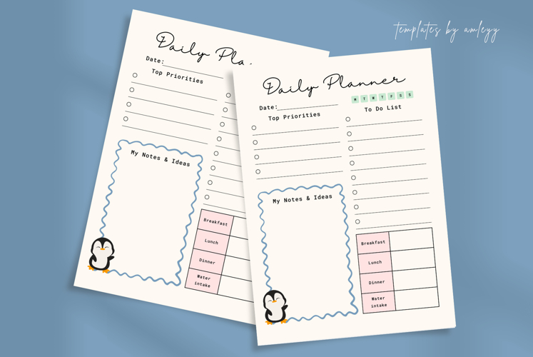 Daily Digital Planner Templates