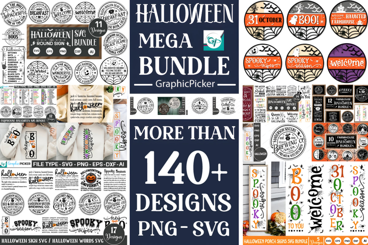 Farmhouse Halloween Mega Bundle | Halloween Big Bundle