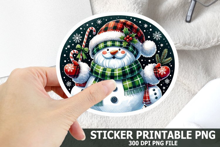 Christmas Santa Sticker| Christmas Sticker PNG Design