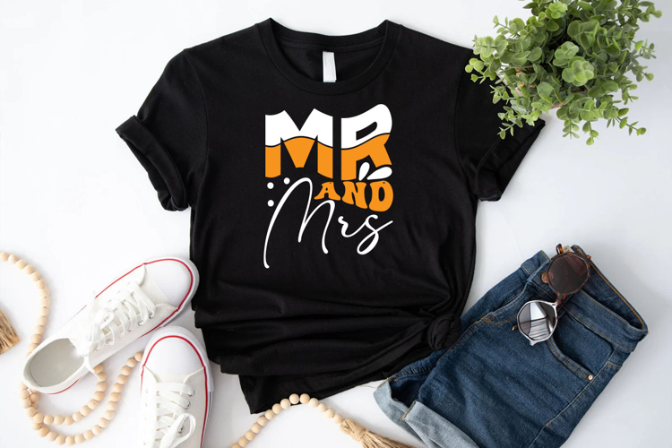 Mr and Mrs PNG T-Shirt Design