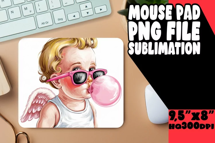 Bright MOUSE MAT Artistic Ideas, Cupid