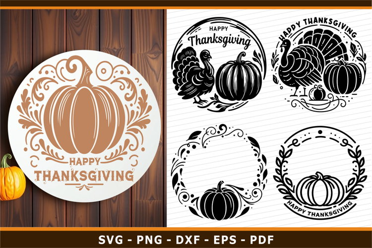 Thanksgiving Black And White Clipart