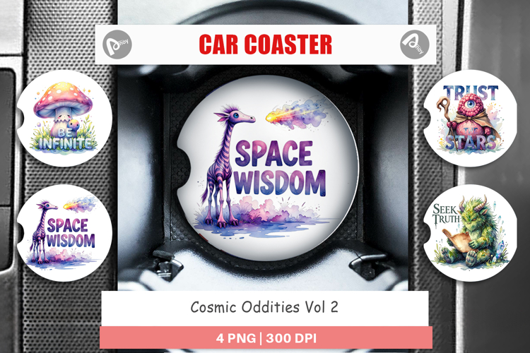 Odd Alien Quotes Car Coaster