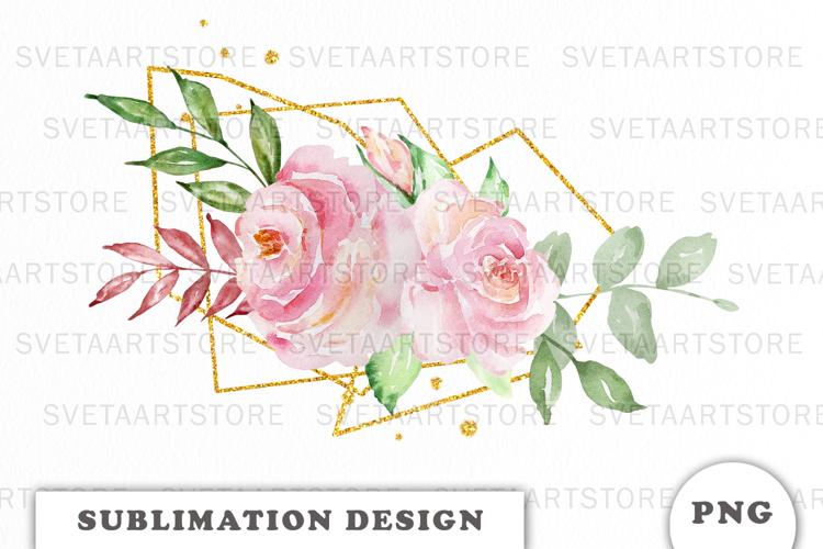 Watercolor Flowers Bouquet png