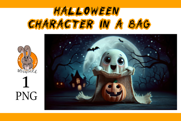 Halloween character in a bag
