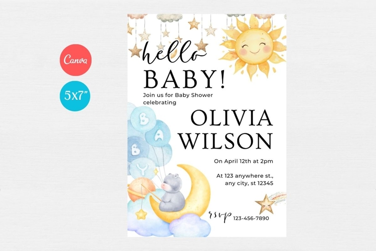 Baby Shower Invitation Template 196