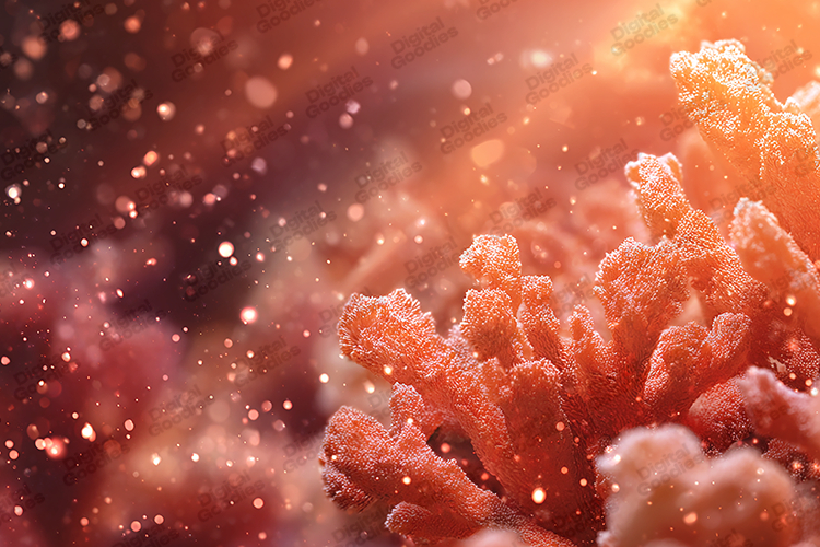 Warm Coral Glitter Abstract Background Texture