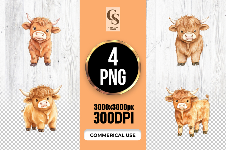 Highland Cow Clipart Image 3