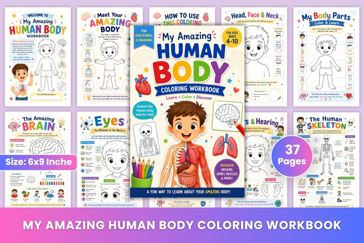 My Amazing Human Body Coloring Workbook