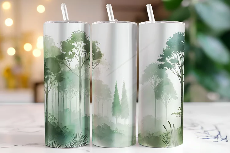 Forest Tumbler Wrap | Sublimation | Tumblers