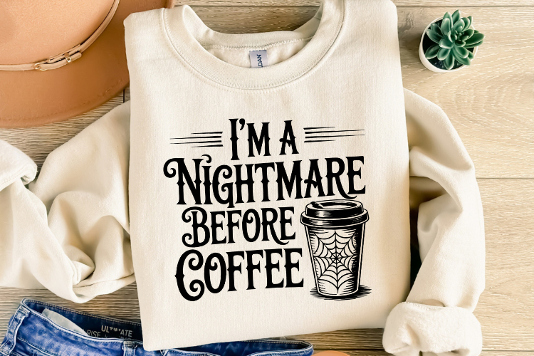 I Nightmare before coffee Svg | Halloween Svg | Shirt Svg
