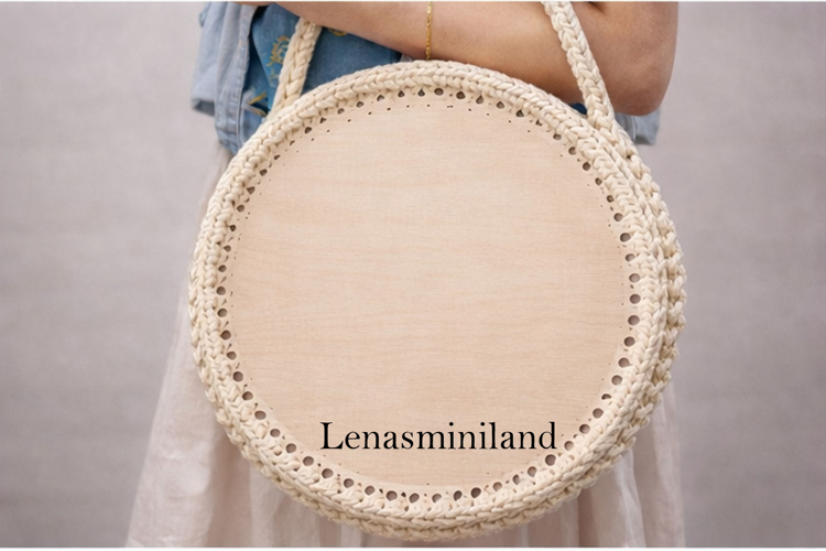 Basket base laser cut file round 22 inch 55 cm bottom file