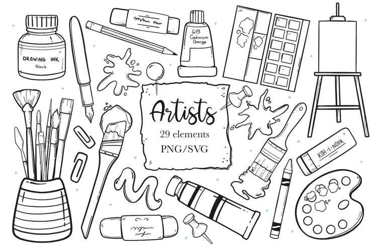 Art Supplies Clipart