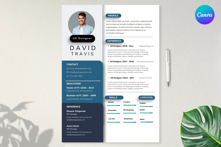 35. Professional Modern CV - Canva