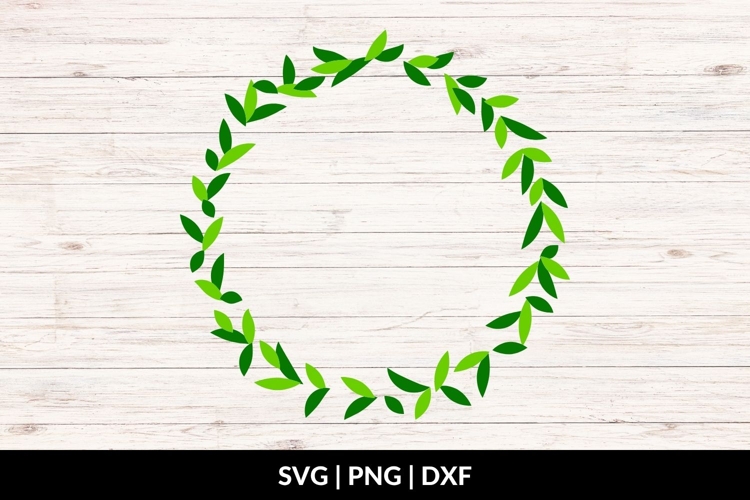 Green Christmas Wreath SVG