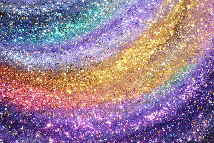 Rainbow Glitter Swirl Texture Background for Craft Projects