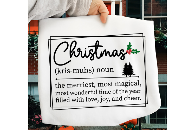 Christmas Definition Print, Merry Christmas SVG, Christmas