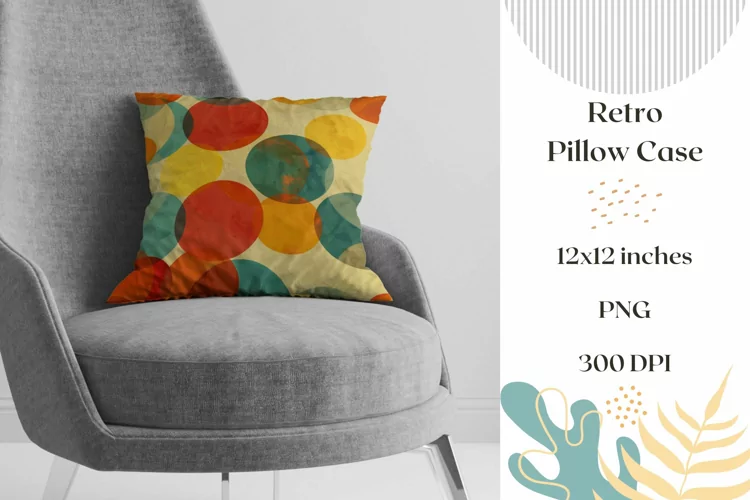 Cute Retro Pillow Case Sublimation, Multicolor Pillowcase