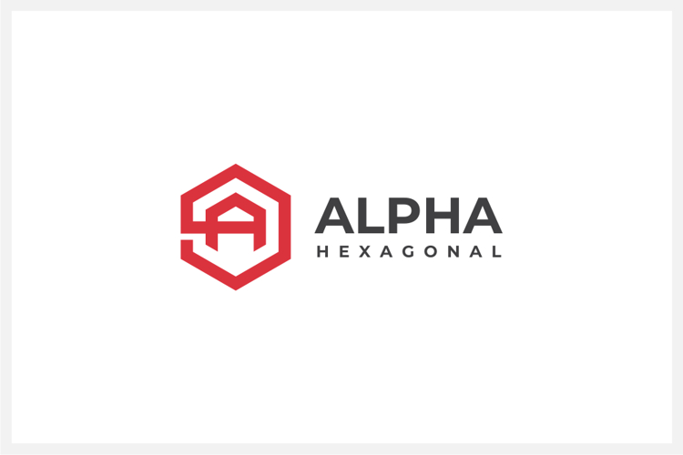 Hexagon Letter A Logo Design Vector Template