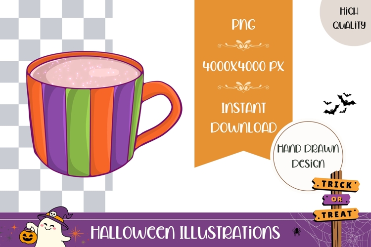 Hand Drawn Halloween Illustration, Halloween Cocoa PNG