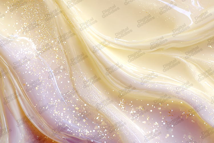 Cream Gold Glossy Background with Sparkle for Craft Designs