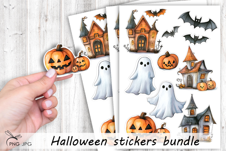 Halloween Stickers - 9 Variations
