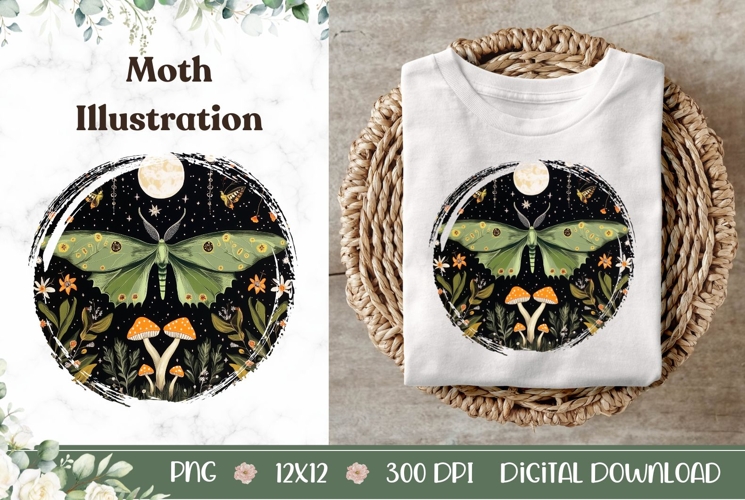 Moth Illustration Image 13