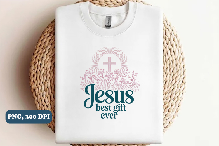 Jesus Best gift ever Christian PNG design