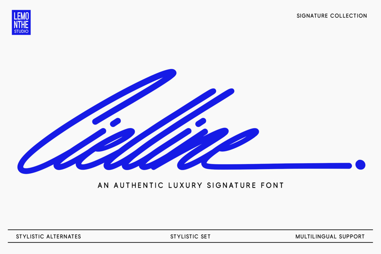 Cielline | Signature Font