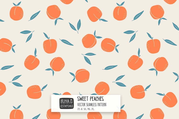 Sweet Peaches Seamless Pattern