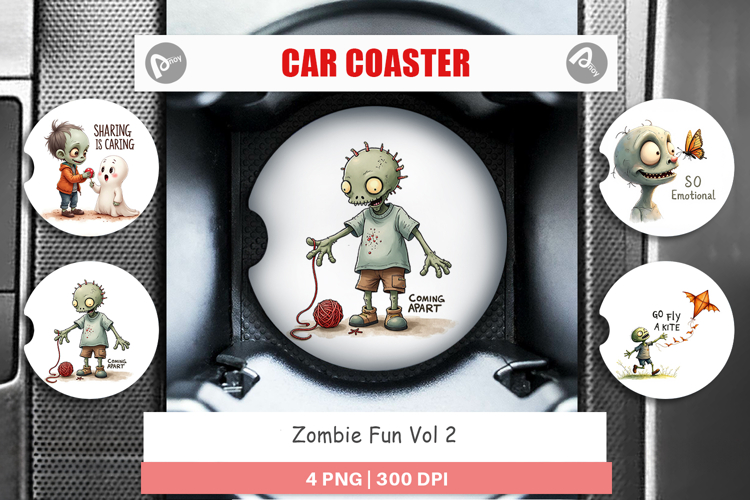 Zombie Fun Car Coaster
