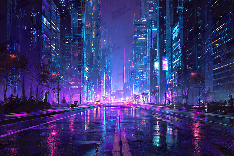 Neon Purple Background Image 13