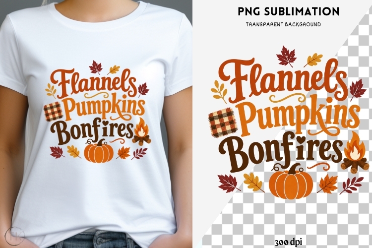 Autumn phrase png design for T-shirts