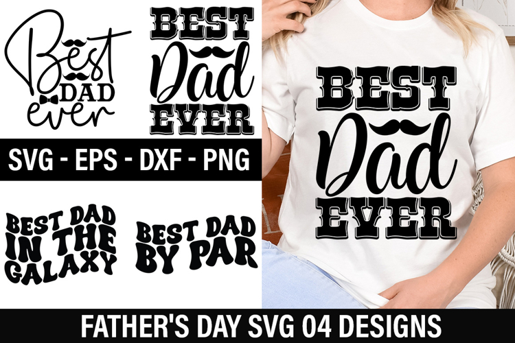 Fathers Day SVG Design - Best dad in the galaxy