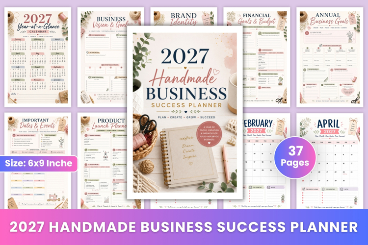 2027 Handmade Business Success Planner