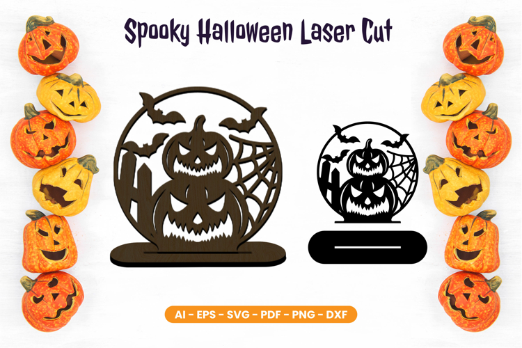 Spooky Halloween Laser Cut Stand