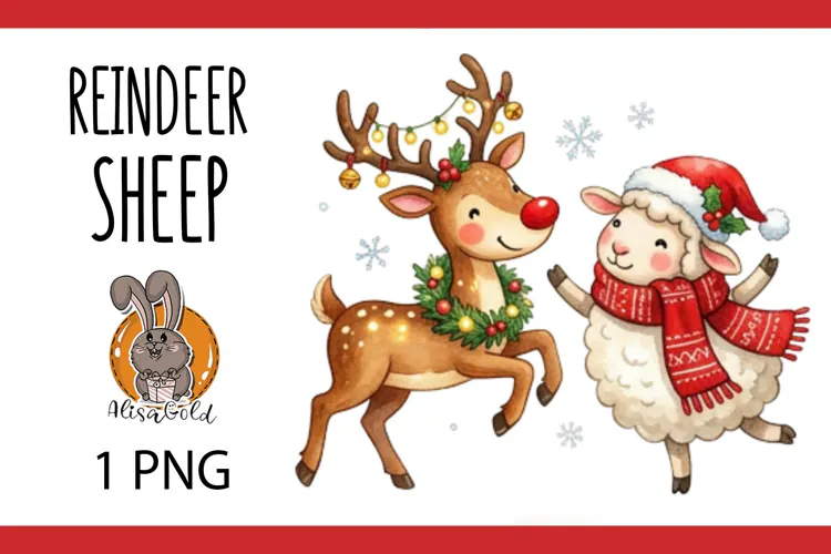 deer, sheep, Christmas, new year