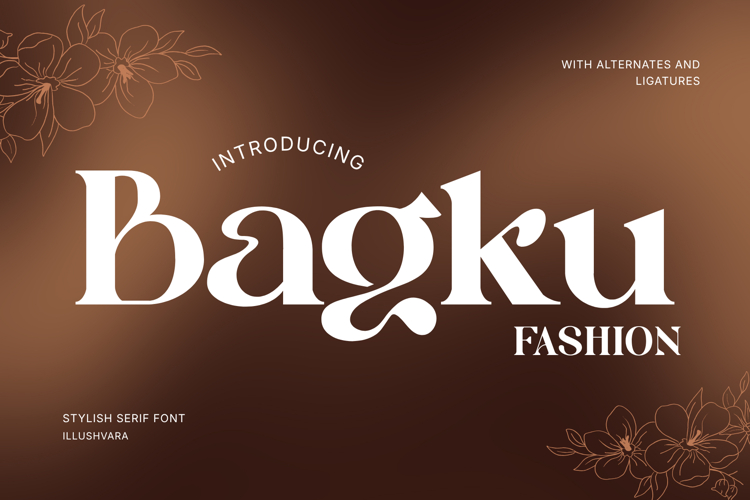 Bagku Fashion - Luxury Modern Logo Font
