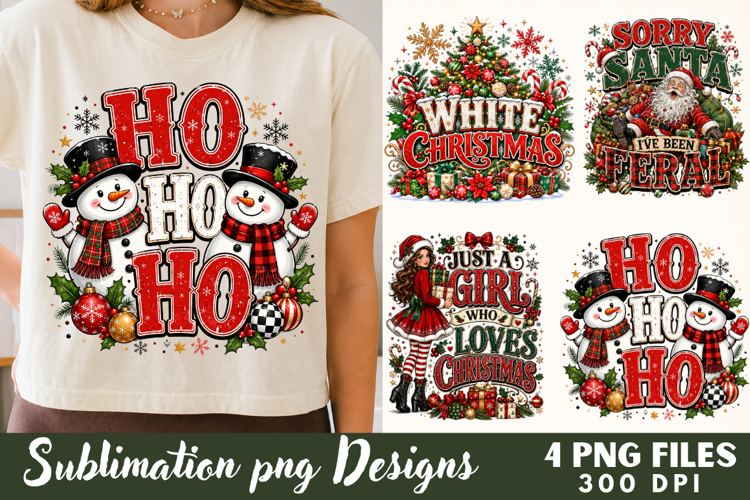 Christmas Snowman Sublimation PNG , Ho Ho Ho png