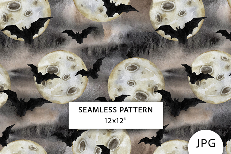 Halloween Seamless Pattern, Digital Paper