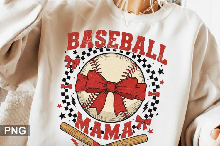 Baseball mam Sublimation - Sports PNG Design
