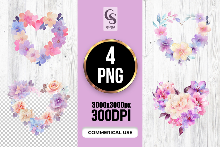 Purple Heart Clipart Image 17