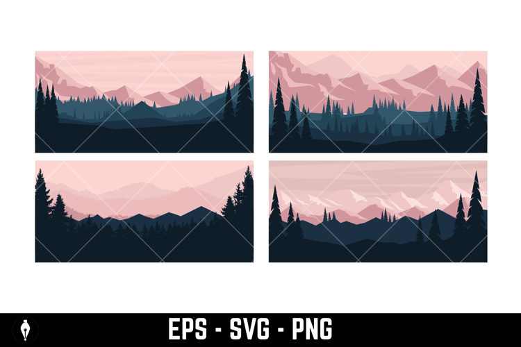 Mountain Silhouette Image 14