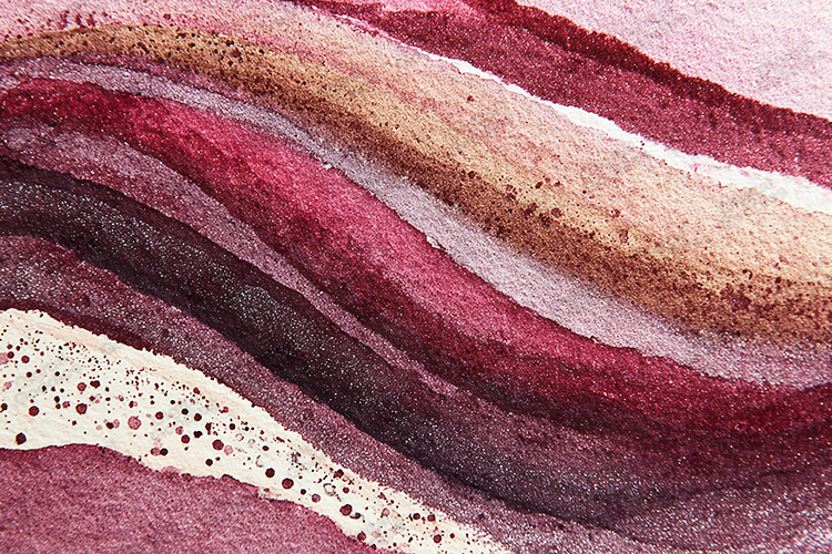 Burgundy Watercolor Wave Texture Background for Crafts