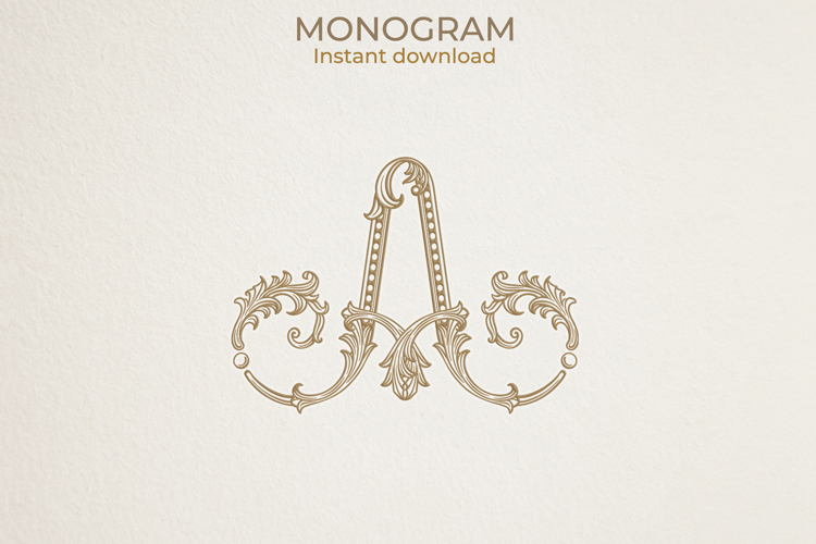 A Monogram Logo, Elegant Initial Monogram