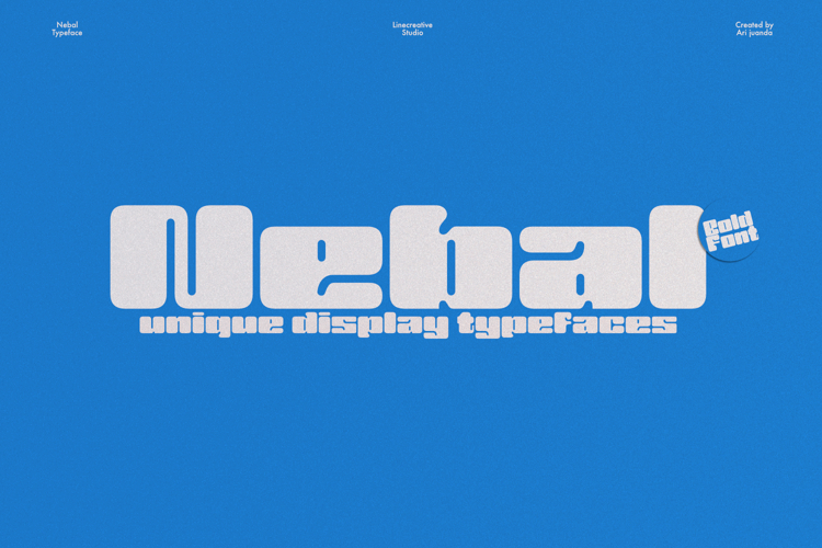 Nebal-Bold Display Typeface