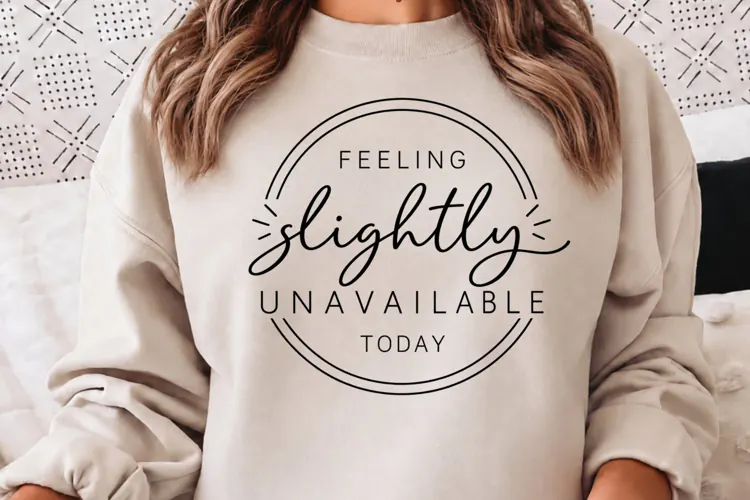 Feeling Slightly Unavailable Today PNG, Funny Introvert Mood