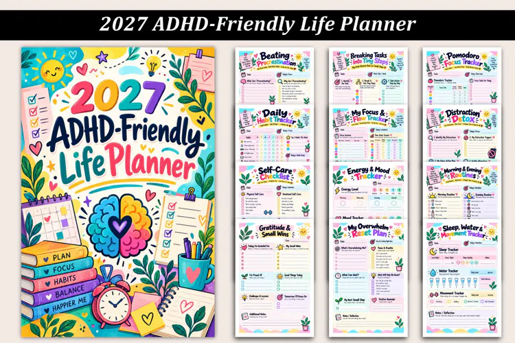 2027 ADHD-Friendly Life Planner