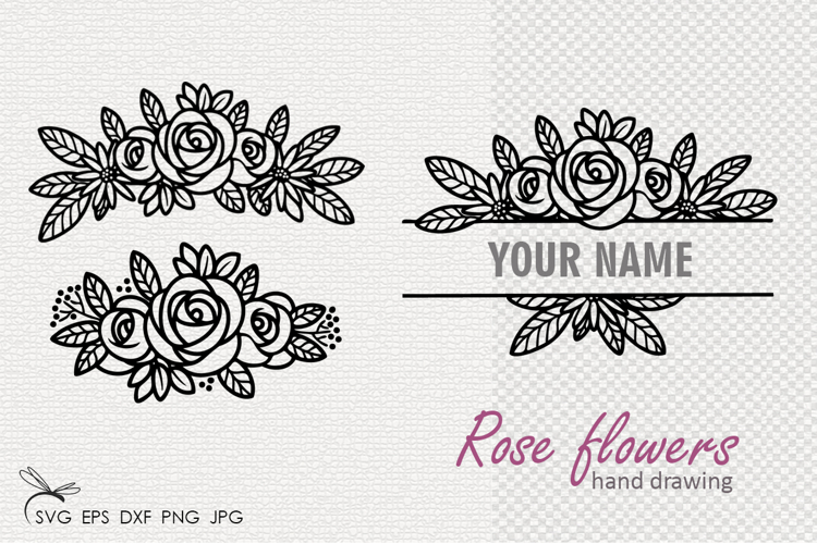 Rose flowers SVG